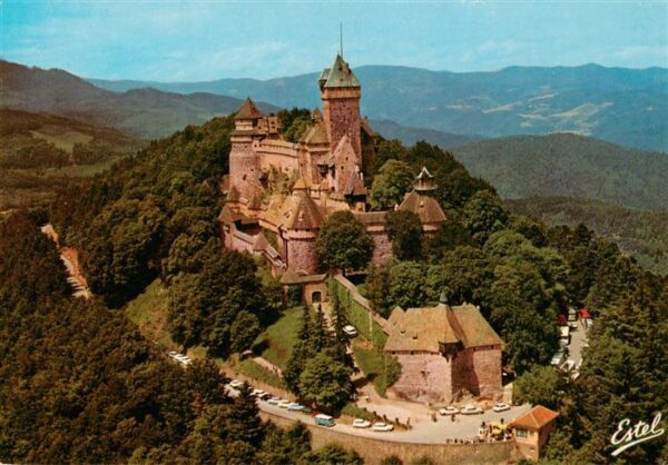 Haut-Koenigsbourg Hohkoenigsburg Vue aérienne du château