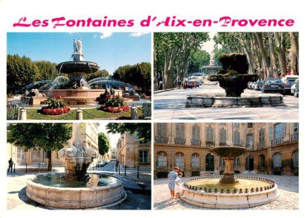 Aix-en-Provence 13 Cité du Roi René Grande fontaine Place