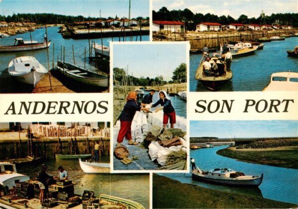 Andernos-les-Bains 33 Gironde Coin du port Scène ostréicole Triage de