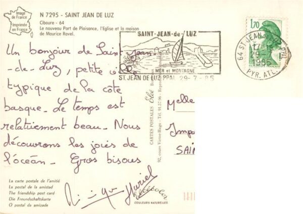 Ciboure 64 Pyrenees-Atlantiques Nouveau Port de Plaisance Eglise Maison – Bild 2