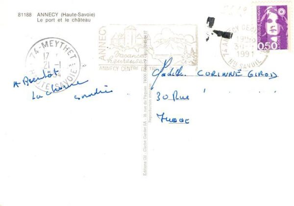 Annecy 74 Haute-Savoie Le port et le château – Bild 2