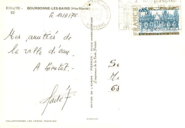 Bourbonne-les-Bains 52 Haute-Marne Park Schloss Stadttor Landstrasse – Bild 2