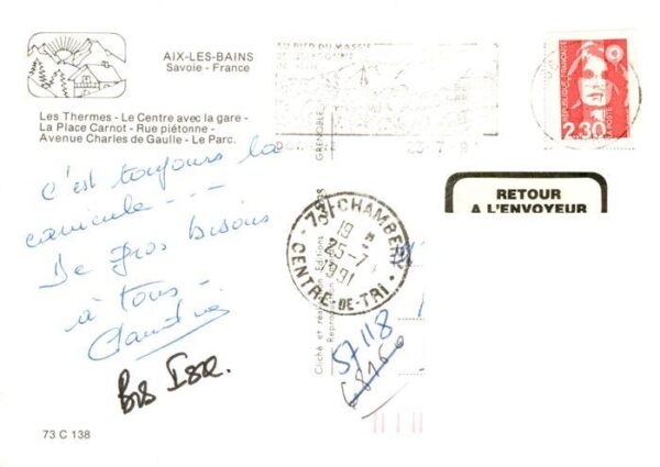 Aix-les-Bains 73 Savoie Les Thermes Centre Gare Place Carnot Ru – Bild 2