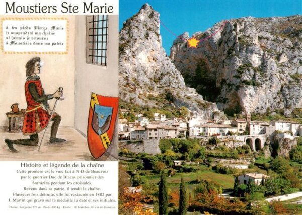 Moustiers-Sainte-Marie 04 Histoire et légende de la chaîne Panora