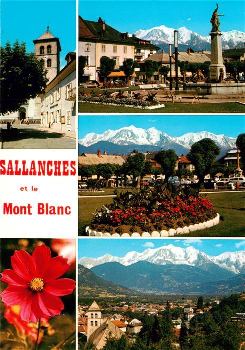 Sallanches 74 Haute-Savoie Vues d'ensemble et le Massif du Mont Bl