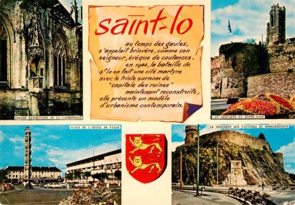 Saint Lo 50 Manche Cathédrale Chaire Remparts et Notre Dam