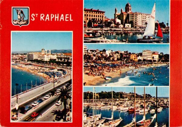 St-Raphael 83 Var Vue générale Port Plage