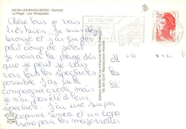 Mers-les-Bains 80 Somme La plage et ses Tétrapodes – Bild 2