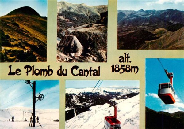 Auvergne Region Le Plomb du Cantal Wintersportplatz Ber