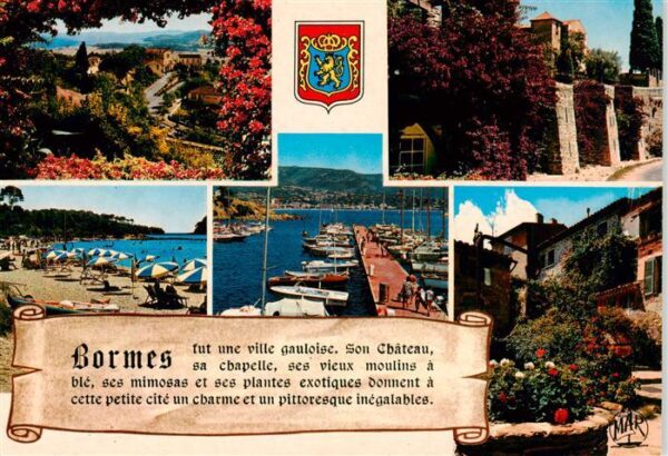 Bormes-les-Mimosas 83 Var Panorama Château vieille ville Port Pla