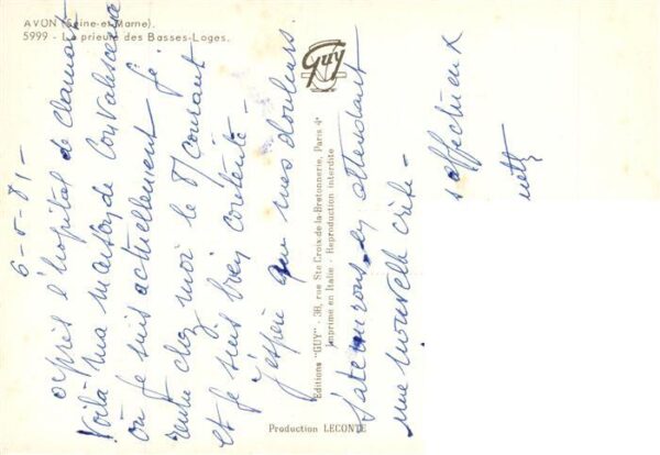 Avon 77 Seine-et-Marne La prieure des Basses-Loges – Bild 2