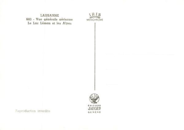 Lausanne VD Vue générale aérienne Lac Léman et les – Bild 2