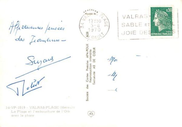 Valras-Plage 34 La plage et l'embouchure de l'Orb avec – Bild 2