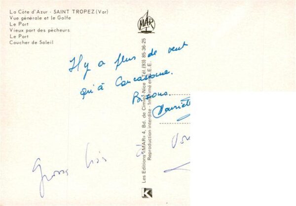 Saint Tropez Var Vue générale et le Golfe Port Coucher d – Bild 2