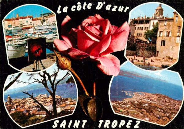 Saint Tropez Var Teilansichten Hafen Fliegeraufnahme