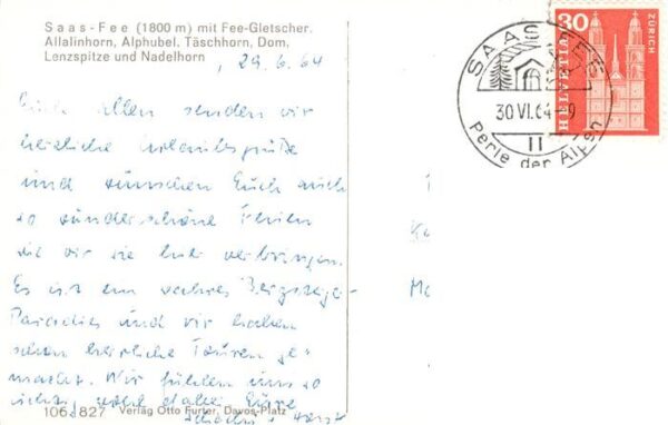 Saas-Fee VS mit Fee Gletscher Allalinhorn Alphubel – Bild 2