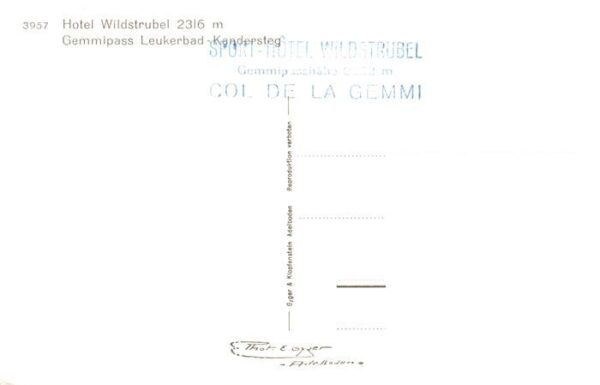 Gemmipass 2322m VS Hotel Wildstrubel Leukerbad Kandersteg – Bild 2