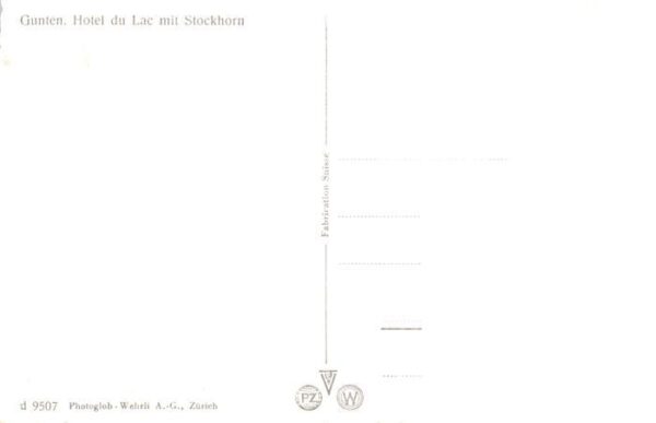 Gunten Thunersee BE Hotel du Lac mit Stockhorn – Bild 2