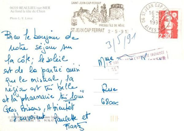 Beaulieu -sur-Mer 06 Alpes-Maritimes Auf fond la tete de Chien – Bild 2