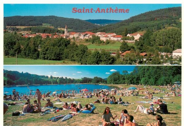 Saint-Antheme La ville autour de son eglise le plan d