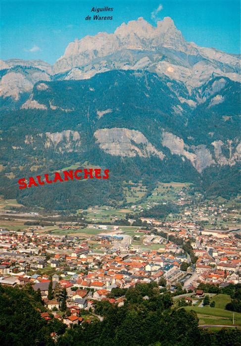 Sallanches 74 Haute-Savoie La Ville et les Aiguilles de Warens Vue