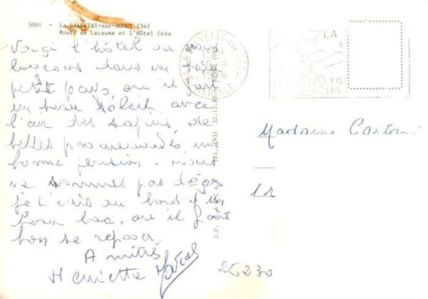 La Salvetat-sur-Agout 34 Herault Route de Lacaune et l’Hotel Cros – Bild 2