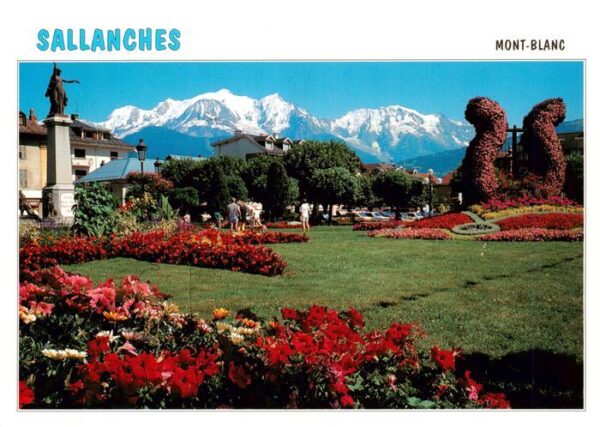 Sallanches 74 Haute-Savoie Vue panoramique et le Massif du Mont Bl
