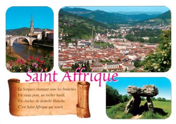 Saint-Affrique Eglise et Pont Romain sur la Sorgues Do