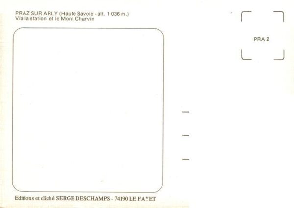 Praz-sur-Arly Vue aerienne Via la station et le Mnt C – Bild 2