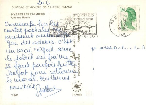 Hyeres-les-Palmiers 83 Var Une rue fleurie – Bild 2