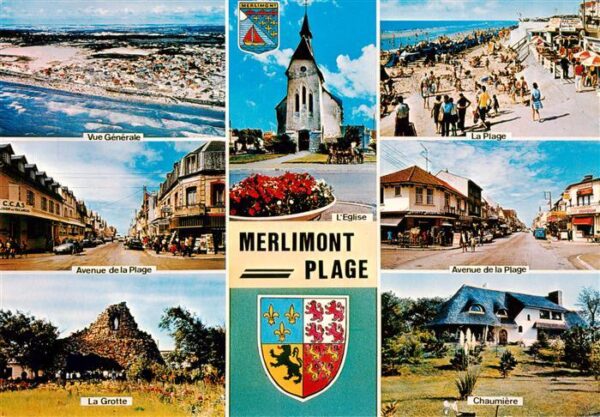 Merlimont-Plage 62 Vue generale Eglise La Plage Avenue de