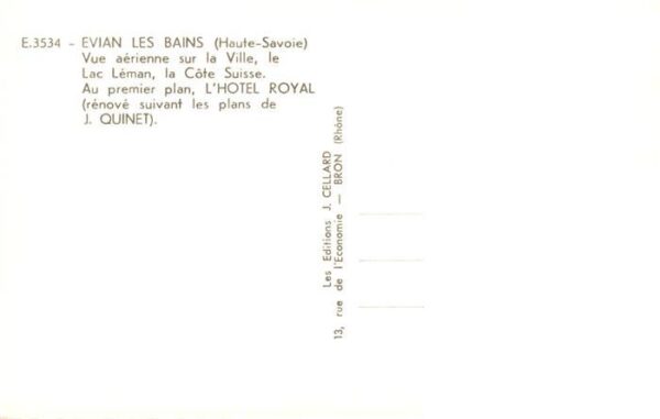 Evian-les-Bains 74 Vue aérienne sur la ville Lac Léman Côt – Bild 2
