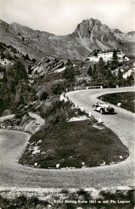 Maloja GR Hotel Maloja-Kulm mit Piz Lagrev