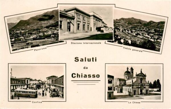Chiasso TI Panorama Stazione Internazionale Confin