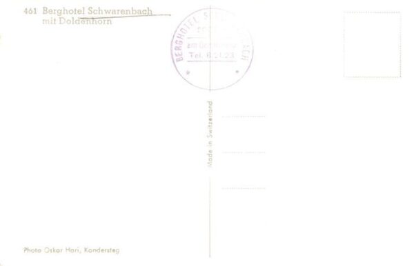 Schwarenbach Schwarrenbach Kandersteg BE Berghotel mit Doldenhorn Berner Alpen – Bild 2