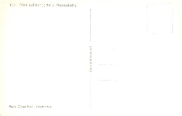 Kandersteg BE Blick auf Kandertal und Niesenkette – Bild 2