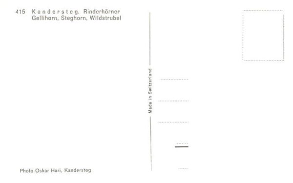Kandersteg BE Rinderhörner Gellihorn Steghorn Wildstr – Bild 2