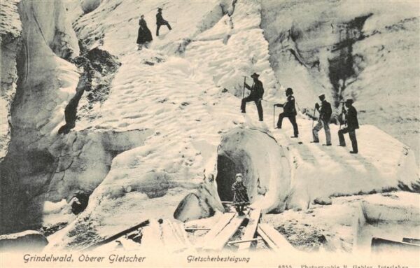 Grindelwald BE Oberer Gletscher mit Gletscherbesteigun