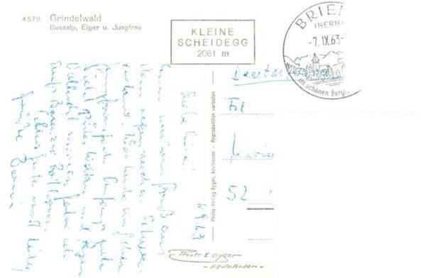 Grindelwald BE Bussalp Eiger und Jungfrau – Bild 2