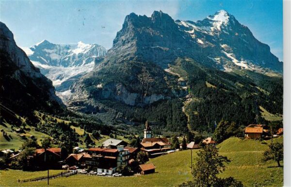 Grindelwald BE Fiescherhörner Hörnli und Eiger