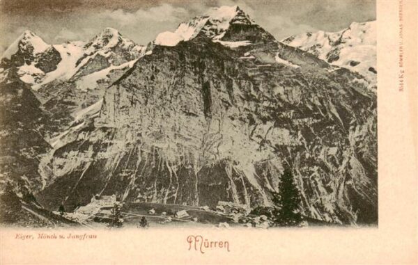 Muerren BE Eiger Mönch und Jungfrau