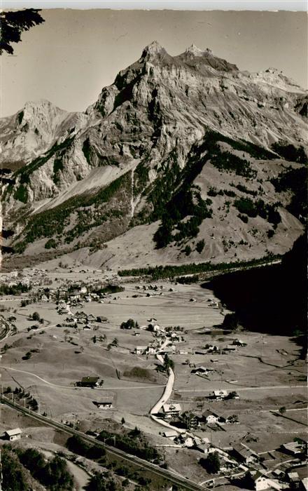 Kandersteg BE Panorama Blick gegen Aermighorn Birre u