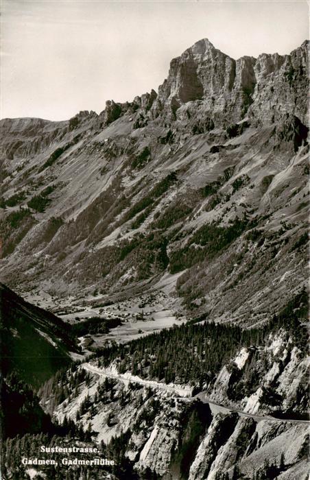 Sustenstrasse Panorama Gadmen Gadmerflühe Urner Alpen