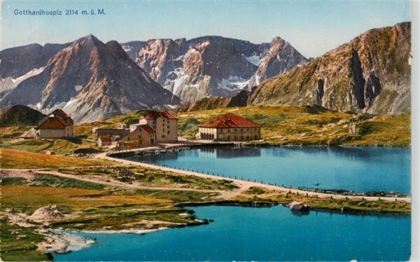 Gotthardhospiz Gotthard Hospiz TI Berghotels Bergsee Alpen
