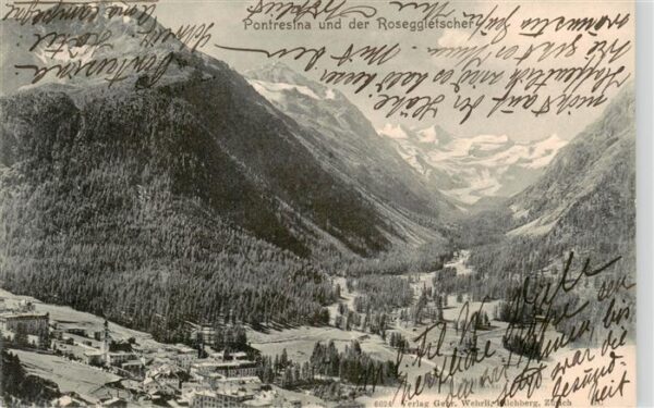 Pontresina und der Roseggletscher Berninagruppe Al