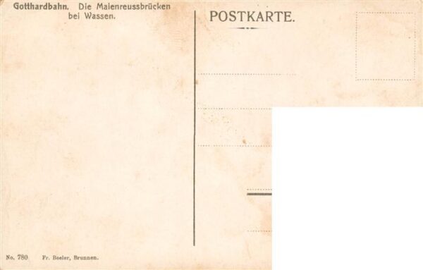 Gotthardbahn Malenreussbrücken bei Wassen – Bild 2
