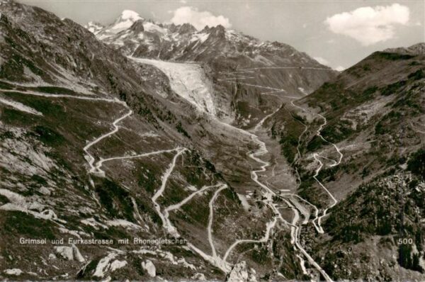 Grimsel Pass und Furkastrasse Rhonegletscher Serpent