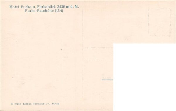 Furkapasshoehe Berghotel Furka mit Berner Alpen – Bild 2