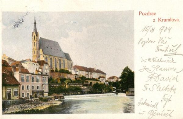 Krumlov Kirche Panorama
