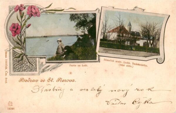St Prerov nad Labem Prerow Elbe CZ Partie na Labi Zamecek arciv Ludw Toskanskeho